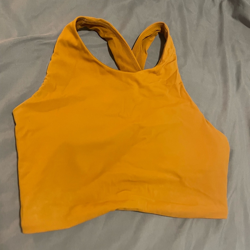 Arcteryx Mustard Crossback Crop Tank